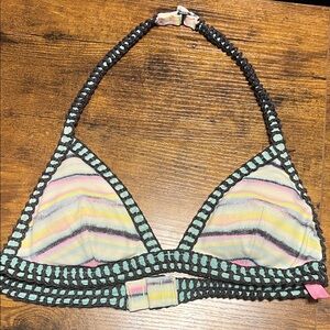 Victoria's Secret Multicolor Striped Bikini Top